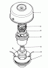 Toro 51608 (TC 800) - TC 800 Gas Trimmer, 1984 (4000001-4999999) Ersatzteile TAP & TRIM HEAD NO. 46-2800 (OPTIONAL)