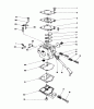 Toro 51613 (TC 350) - TC 350 Gas Trimmer, 1984 (4000001-4999999) Ersatzteile CARBURETOR ASSEMBLY NO. 45-2870