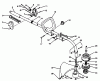 Toro 51638 - 28cc Curved Shaft Trimmer, 1993 (3900001-3999999) Ersatzteile HANDLE ASSEMBLY MODEL NO. 51638