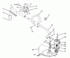 Toro 51638 - 28cc Curved Shaft Trimmer, 1994 (4900001-4999999) Ersatzteile HANDLE ASSEMBLY MODEL NO. 51620