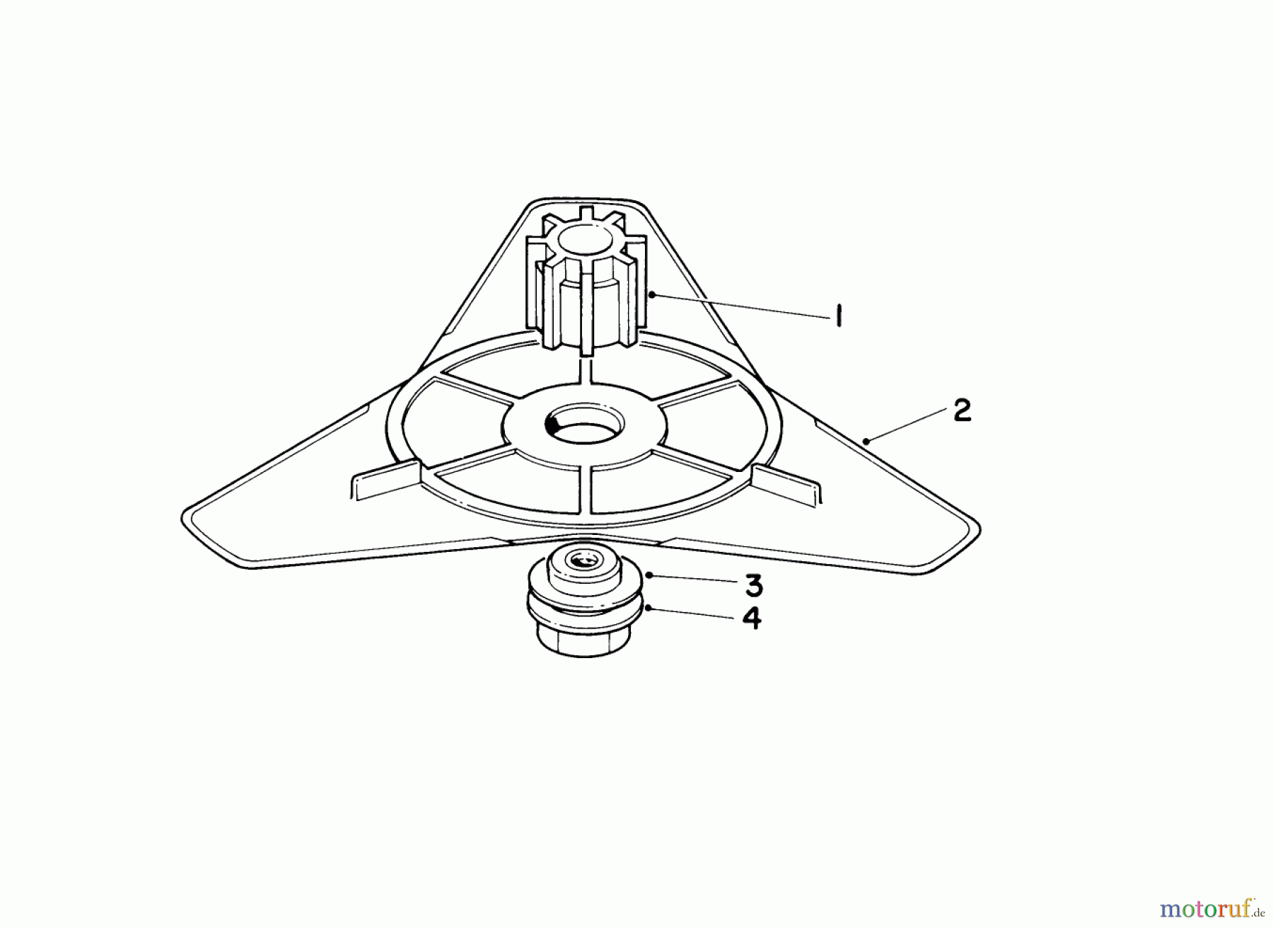 Toro Neu Trimmers, String/Brush 51628 (TC 1800) - Toro TC 1800 Gas Trimmer, 1989 (9000001-9999999) FLEX BLADE KIT 44-9870 (OPTIONAL)