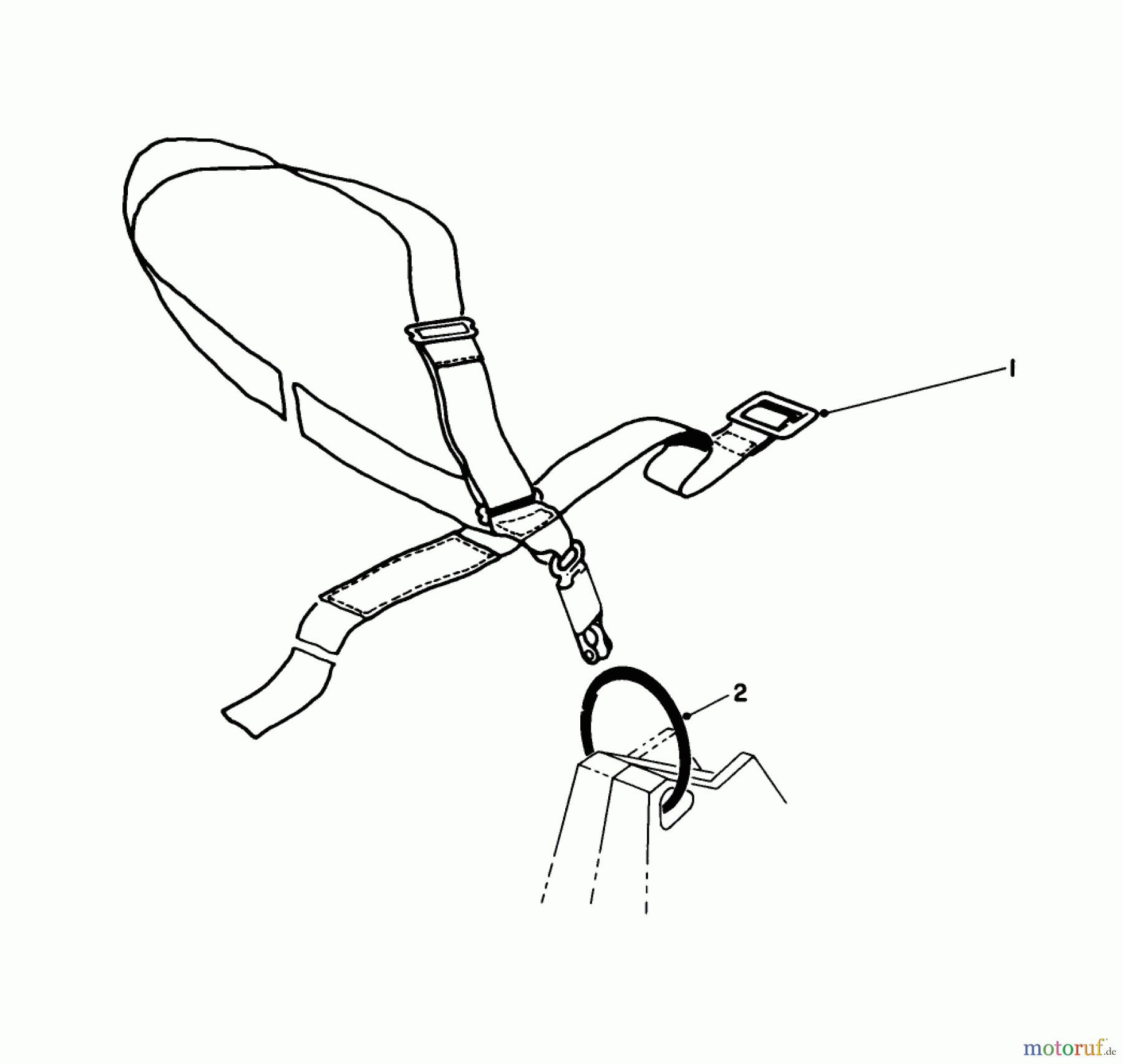 Toro Neu Trimmers, String/Brush 51641 (TC 1000) - Toro TC 1000 Gas Trimmer, 1985 (5000001-5999999) DELUXE HARNESS NO. 46-2960 (OPTIONAL)