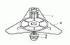 Toro 51641 (TC 1000) - TC 1000 Gas Trimmer, 1986 (6000001-6999999) Ersatzteile FLEX BLADE KIT 44-9870 (OPTIONAL)
