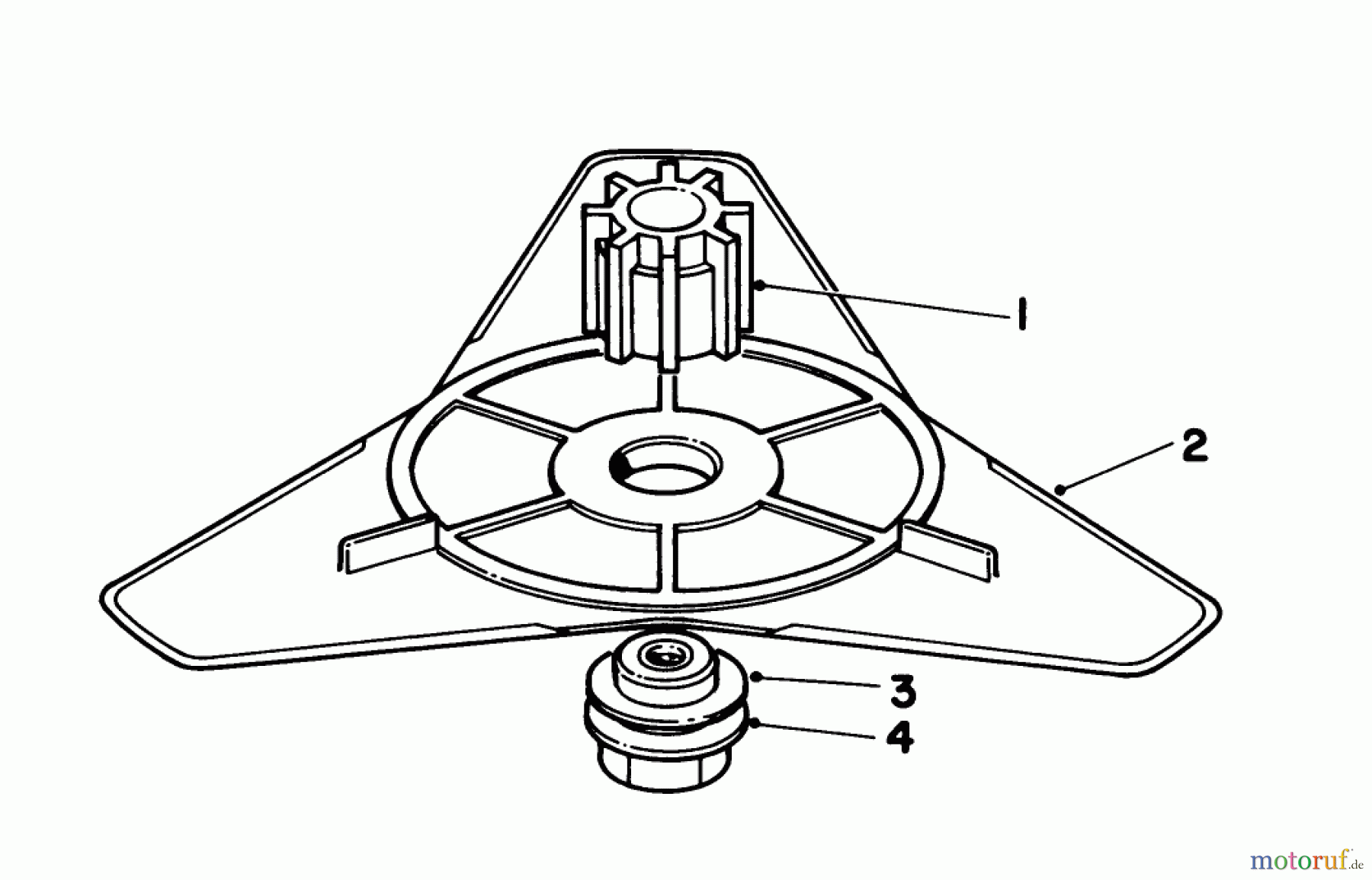 Toro Neu Trimmers, String/Brush 51641 (TC 1000) - Toro TC 1000 Gas Trimmer, 1986 (6000001-6999999) FLEX BLADE KIT 44-9870 (OPTIONAL)
