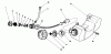Toro 51641 (TC 1000) - TC 1000 Gas Trimmer, 1986 (6000001-6999999) Ersatzteile FUEL TANK ASSEMBLY