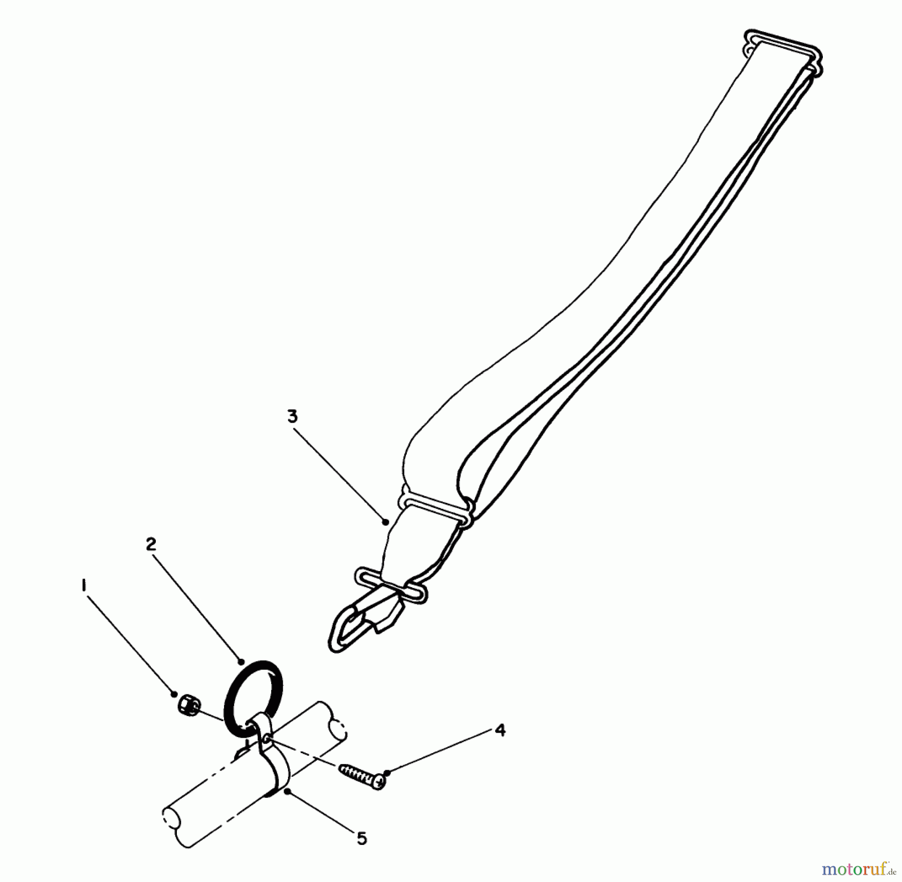 Toro Neu Trimmers, String/Brush 51641 (TC 1000) - Toro TC 1000 Gas Trimmer, 1986 (6000001-6999999) SHOULDER HARNESS (OPTIONAL)