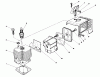Toro 51641 (TC 1000) - TC 1000 Gas Trimmer, 1987 (7000001-7999999) Ersatzteile CYLINDER & MUFFLER ASSEMBLY