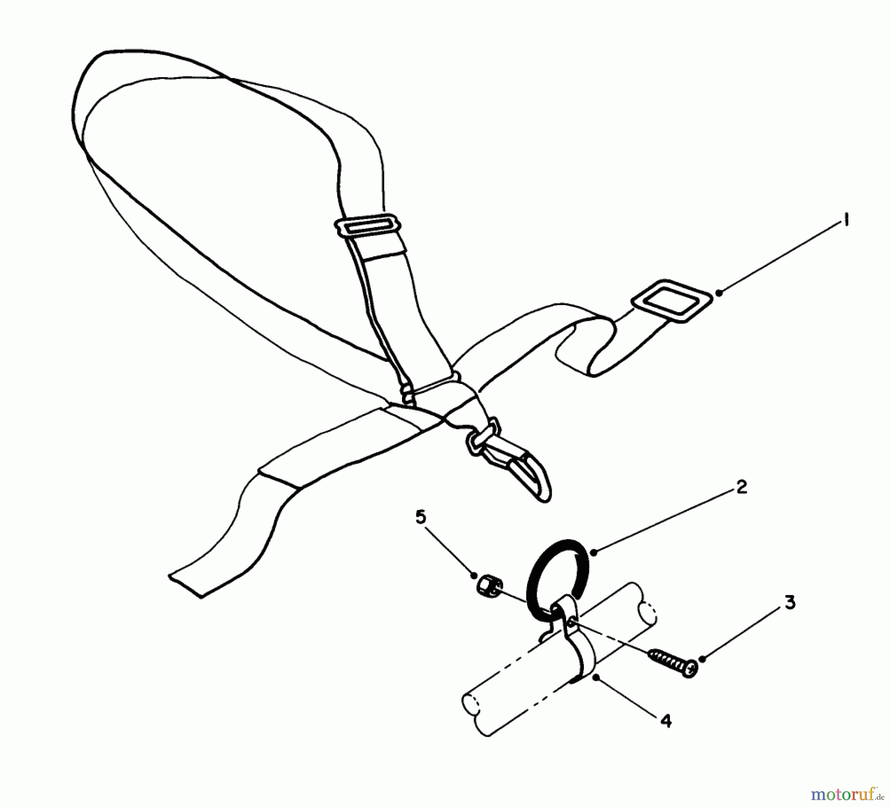 Toro Neu Trimmers, String/Brush 51641 (TC 1000) - Toro TC 1000 Gas Trimmer, 1987 (7000001-7999999) DELUXE SHOULDER/BELT HARNESS (OPTIONAL)