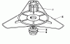 Toro 51641 (TC 1000) - TC 1000 Gas Trimmer, 1987 (7000001-7999999) Ersatzteile FLEX BLADE KIT 44-9870 (OPTIONAL)