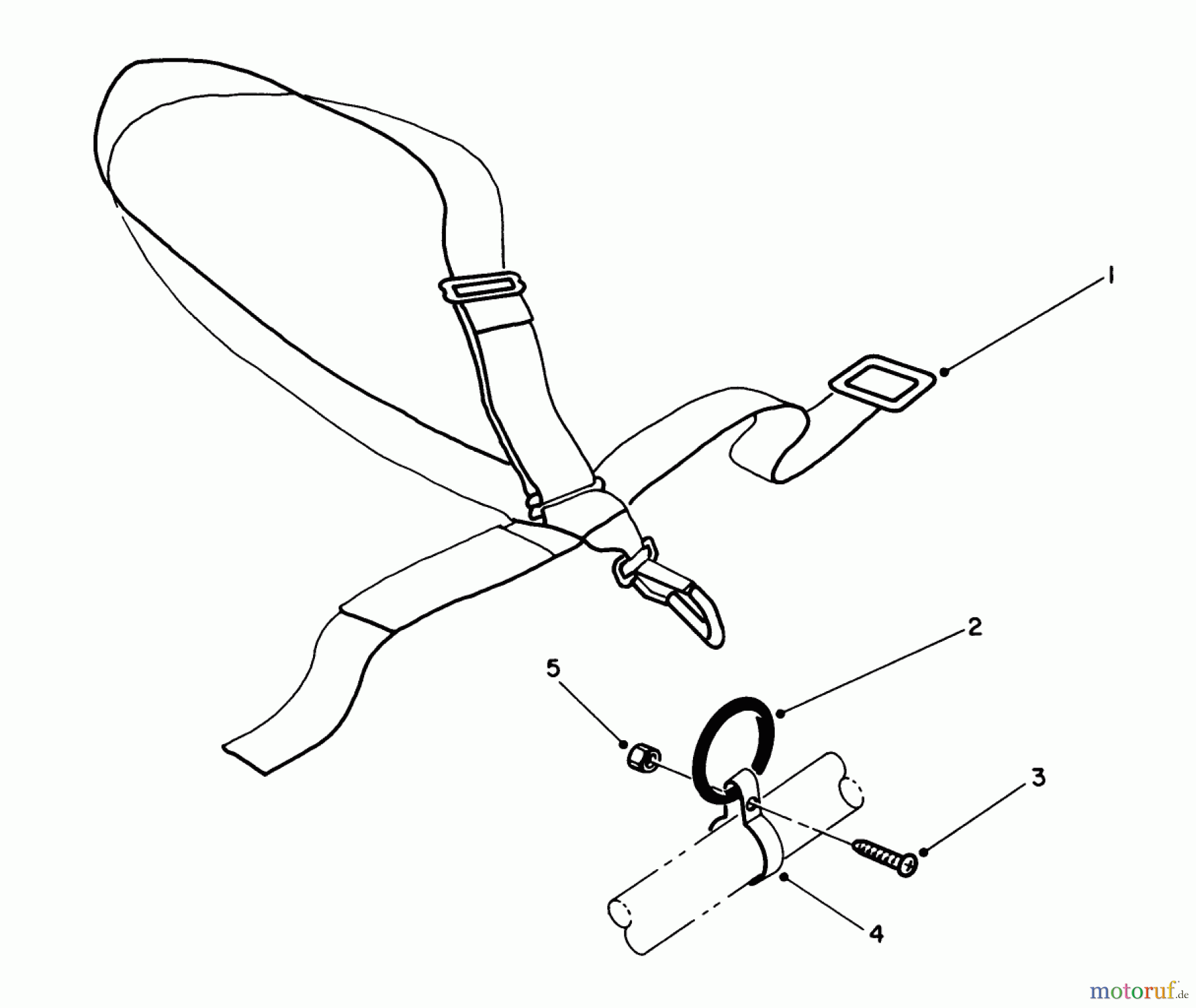Toro Neu Trimmers, String/Brush 51642 (TC 2000) - Toro TC 2000 Gas Trimmer, 1987 (7000001-7999999) DELUXE SHOULDER/BELT HARNESS (OPTIONAL)