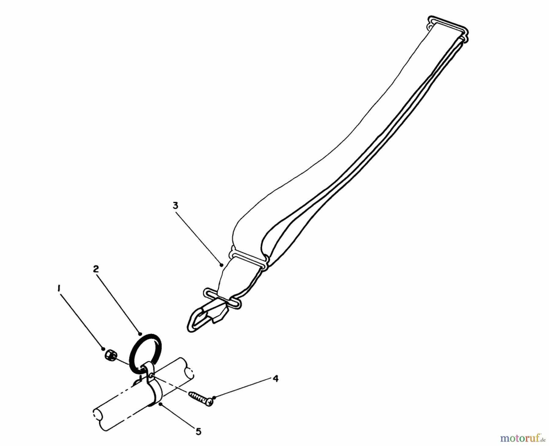  Toro Neu Trimmers, String/Brush 51642 (TC 2000) - Toro TC 2000 Gas Trimmer, 1987 (7000001-7999999) SHOULDER HARNESS (OPTIONAL)