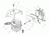 Toro 51643 (TC 3000) - TC 3000 Gas Trimmer, 1986 (6000001-6999999) Ersatzteile CYLINDER & MUFFLER ASSEMBLY