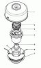 Toro 51643 (TC 3000) - TC 3000 Gas Trimmer, 1986 (6000001-6999999) Ersatzteile DUAL LINE TAP & TRIM HEAD NO. 46-2800 (OPTIONAL)