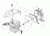 Toro 51643 (TC 3000) - TC 3000 Gas Trimmer, 1987 (7000001-7999999) Ersatzteile CYLINDER & MUFFLER ASSEMBLY