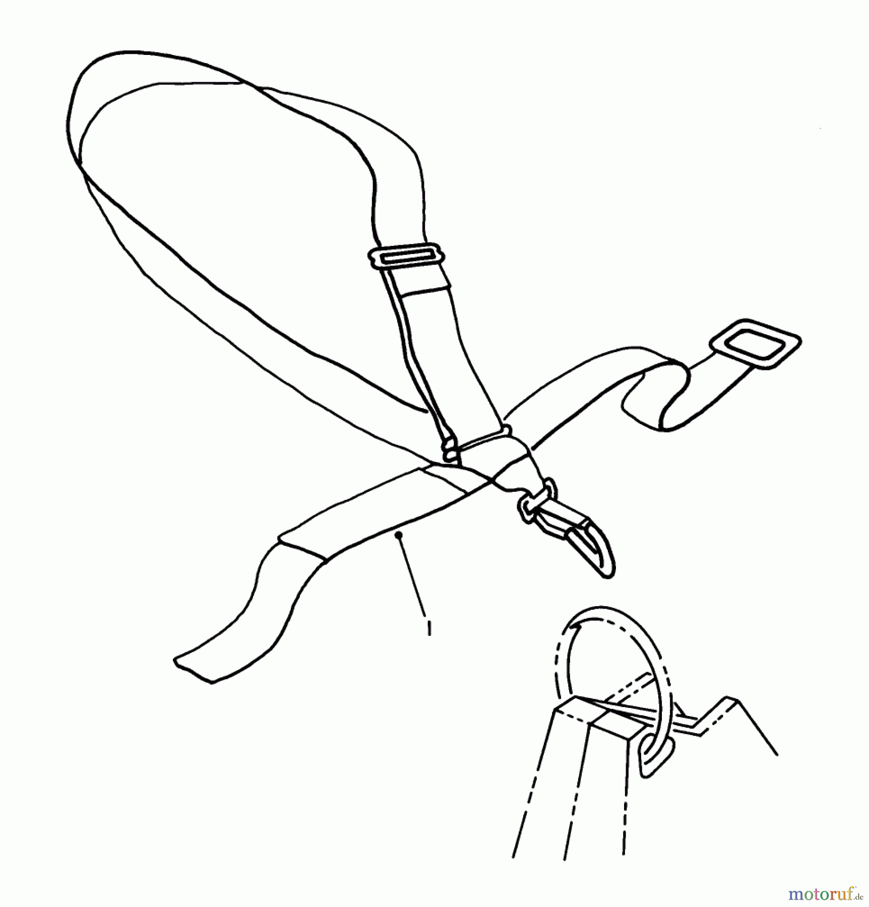 Toro Neu Trimmers, String/Brush 51643 (TC 3000) - Toro TC 3000 Gas Trimmer, 1987 (7000001-7999999) DELUXE SHOULDER BELT HARNESS (OPTIONAL)