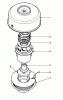 Toro 51643 (TC 3000) - TC 3000 Gas Trimmer, 1987 (7000001-7999999) Ersatzteile SINGLE LINE TAP & TRIM HEAD NO. 41-6220 (OPTIONAL)