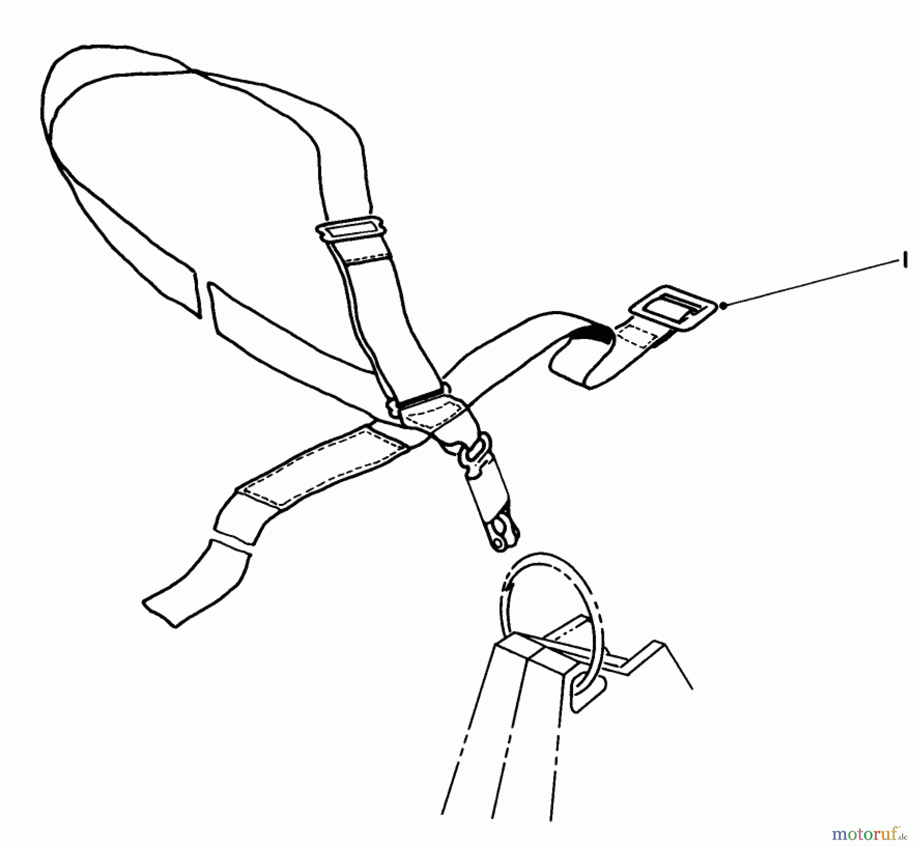 Toro Neu Trimmers, String/Brush 51644 (TC 4000) - Toro TC 4000 Gas Trimmer, 1985 (5000001-5999999) DELUXE HARNESS NO. 46-2960 (OPTIONAL)