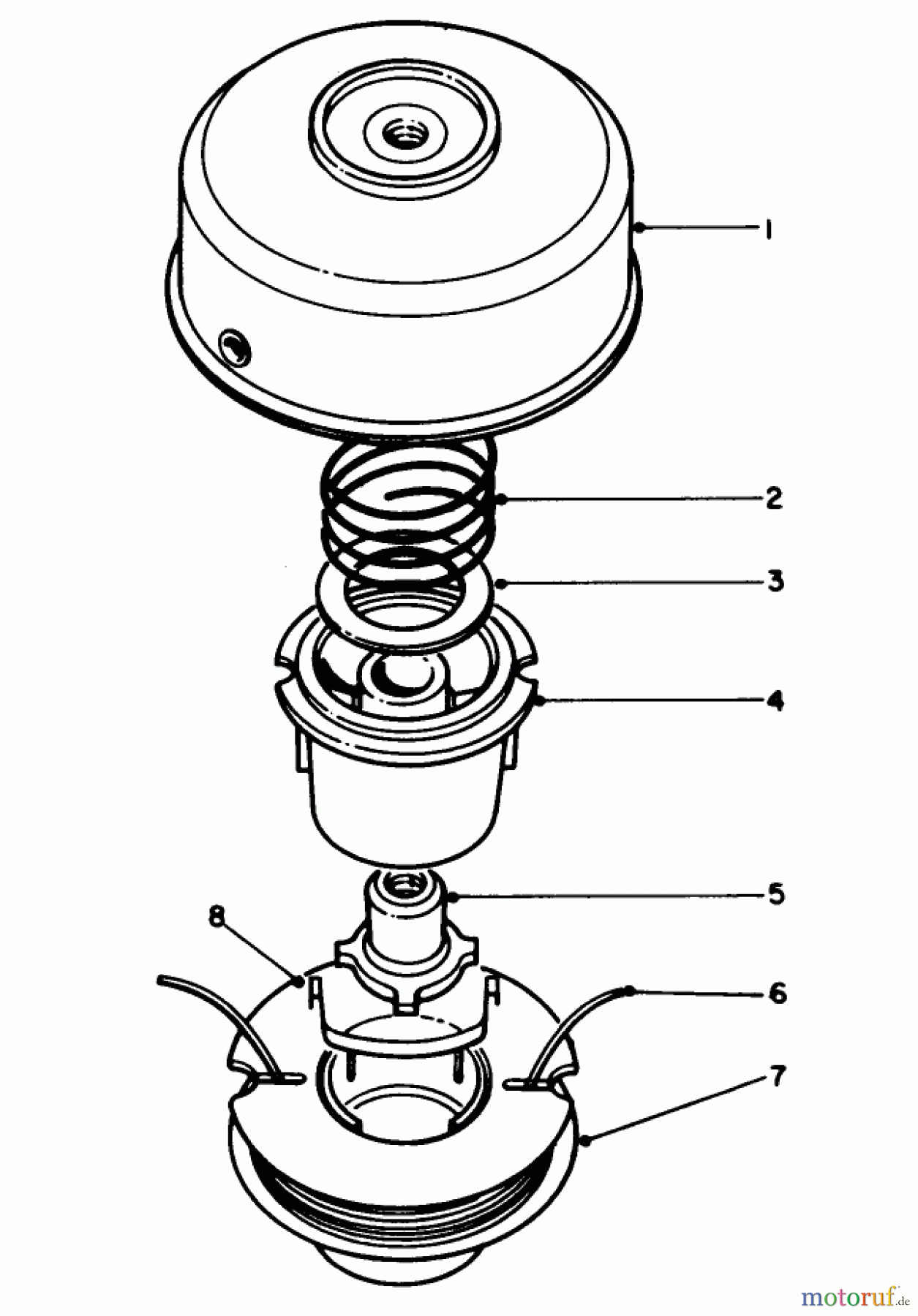  Toro Neu Trimmers, String/Brush 51644 (TC 4000) - Toro TC 4000 Gas Trimmer, 1985 (5000001-5999999) TAP & TRIM HEAD 46-2800 (OPTIONAL)