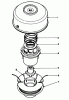 Toro 51644 (TC 4000) - TC 4000 Gas Trimmer, 1985 (5000001-5999999) Ersatzteile TAP & TRIM HEAD 46-2800 (OPTIONAL)