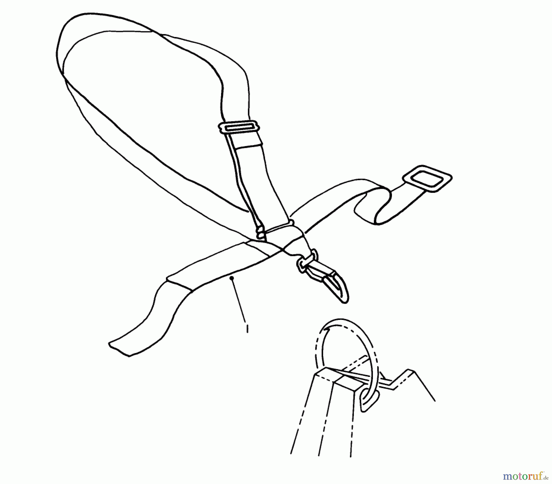  Toro Neu Trimmers, String/Brush 51644 (TC 4000) - Toro TC 4000 Gas Trimmer, 1986 (6000001-6999999) DELUXE SHOULDER BELT HARNESS (OPTIONAL)