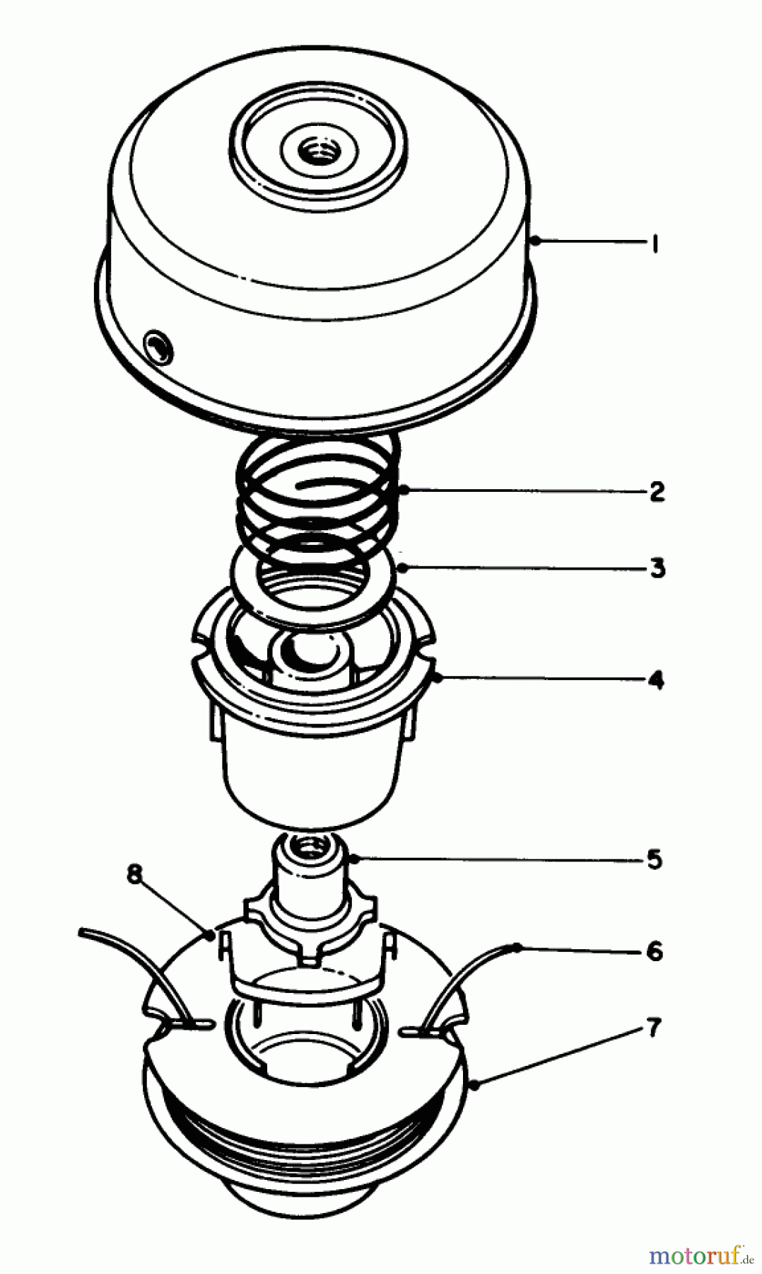  Toro Neu Trimmers, String/Brush 51644 (TC 4000) - Toro TC 4000 Gas Trimmer, 1987 (7000001-7999999) DUAL LINE TAP & TRIM HEAD NO. 46-2800 (OPTIONAL)