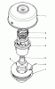 Toro 51644 (TC 4000) - TC 4000 Gas Trimmer, 1987 (7000001-7999999) Ersatzteile SINGLE LINE TAP & TRIM HEAD NO. 41-6220 (OPTIONAL)