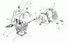 Toro 51645 (TC 5000) - TC 5000 Gas Trimmer, 1985 (5000001-5999999) Ersatzteile CYLINDER & MUFFLER ASSEMBLY