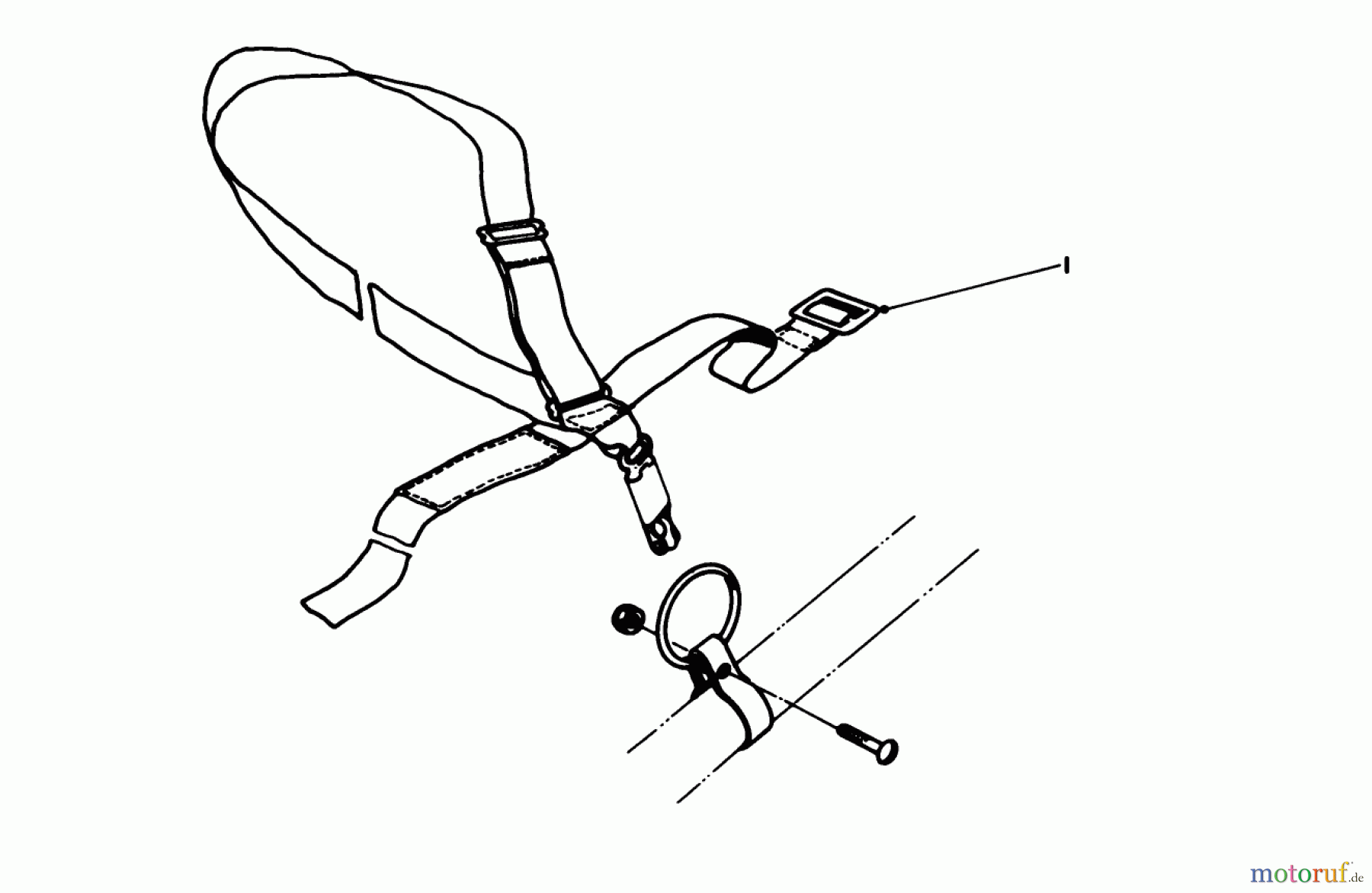  Toro Neu Trimmers, String/Brush 51645 (TC 5000) - Toro TC 5000 Gas Trimmer, 1985 (5000001-5999999) DELUXE HARNESS NO. 46-2960