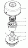 Toro 51645 (TC 5000) - TC 5000 Gas Trimmer, 1986 (6000001-6999999) Ersatzteile SINGLE LINE TAP & TRIM HEAD NO. 41-6220 (OPTIONAL)