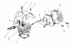 Toro 51645 (TC 5000) - TC 5000 Gas Trimmer, 1987 (7000001-7999999) Ersatzteile CYLINDER & MUFFLER ASSEMBLY
