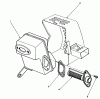 Toro 51645 (TC 5000) - TC 5000 Gas Trimmer, 1987 (7000001-7999999) Ersatzteile SPARK ARRESTOR MUFFLER KIT NO. 55-7400