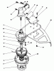 Toro 51645V (TC 5000) - TC 5000 Gas Trimmer, 1991 (1000001-1999999) Ersatzteile TRIMMER HEAD & GEAR BOX ASSEMBLY