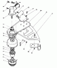 Toro 51650 (TC 3100) - TC 3100 Gas Trimmer, 1989 (9000001-9999999) Ersatzteile TRIMMER HEAD & GEAR BOX ASSEMBLY
