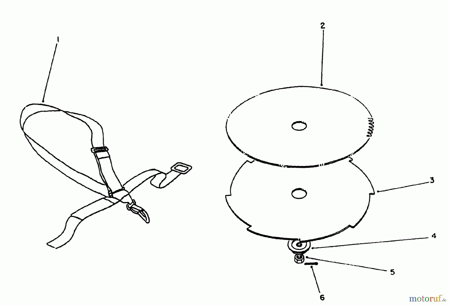Toro Neu Trimmers, String/Brush 51650 (TC 3100) - Toro TC 3100 Gas Trimmer, 1992 (2000001-2999999) BLADE & HARNESS ACCESSORIES (OPTIONAL)