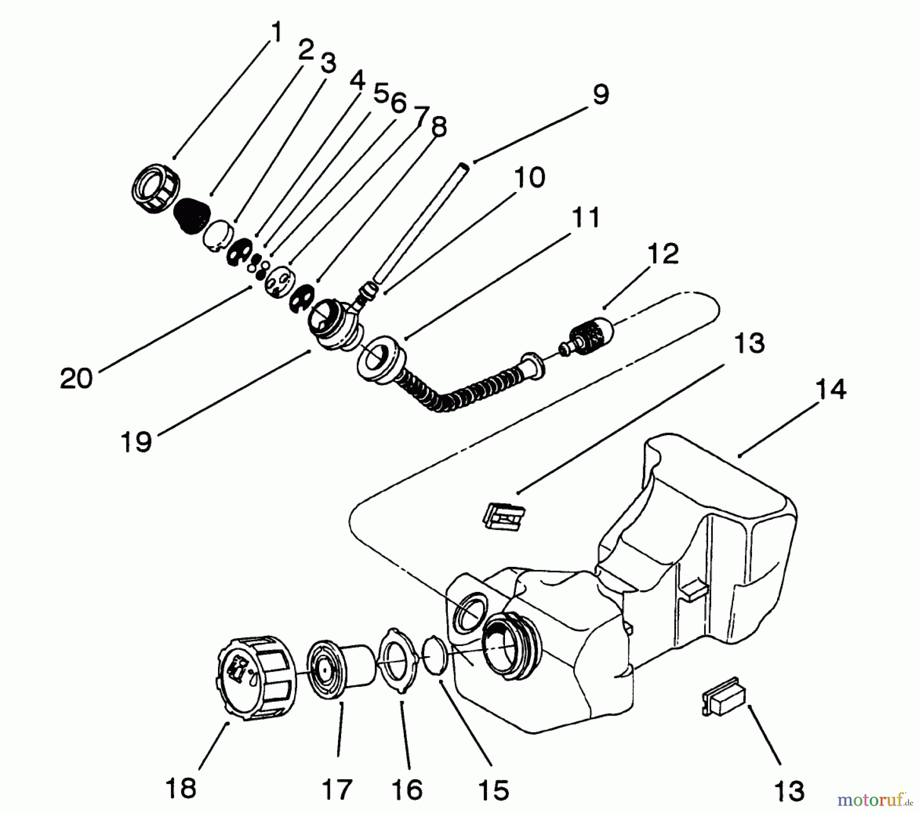  Toro Neu Trimmers, String/Brush 51650 (TC 3100) - Toro TC 3100 Gas Trimmer, 1992 (2000001-2999999) ENGINE ASSEMBLY #5