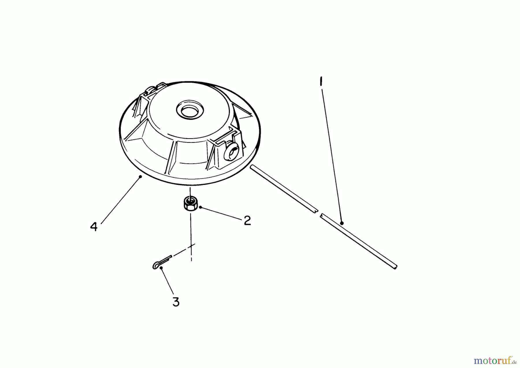  Toro Neu Trimmers, String/Brush 51655 (TC 3110) - Toro TC 3110 Gas Trimmer, 1990 (0000001-0999999) FIXED LINE HEAD (OPTIONAL) #1