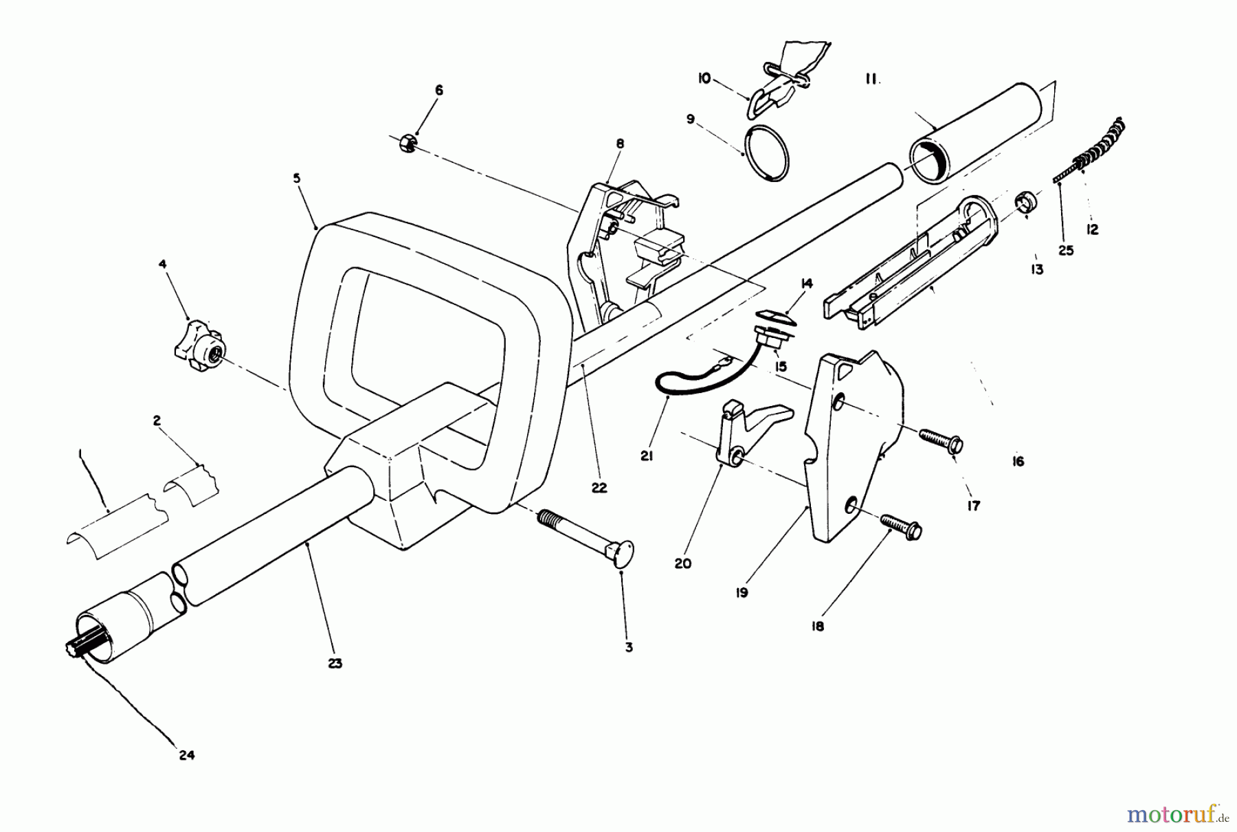  Toro Neu Trimmers, String/Brush 51655 (TC 3110) - Toro TC 3110 Gas Trimmer, 1990 (0000001-0999999) HANDLE ASSEMBLY