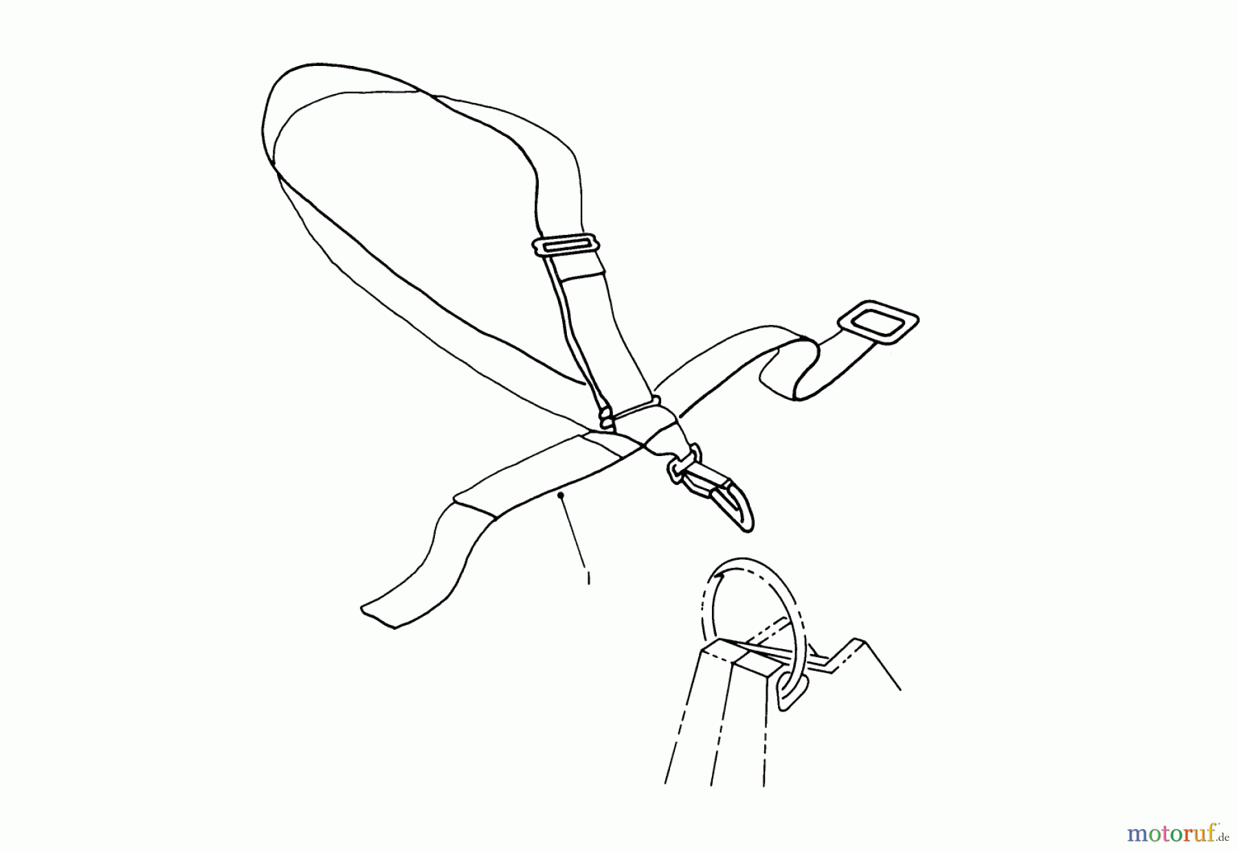Toro Neu Trimmers, String/Brush 51655 (TC 3110) - Toro TC 3110 Gas Trimmer, 1991 (1000001-1999999) DELUXE SHOULDER/WAIST BELT HARNESS (OPTIONAL)