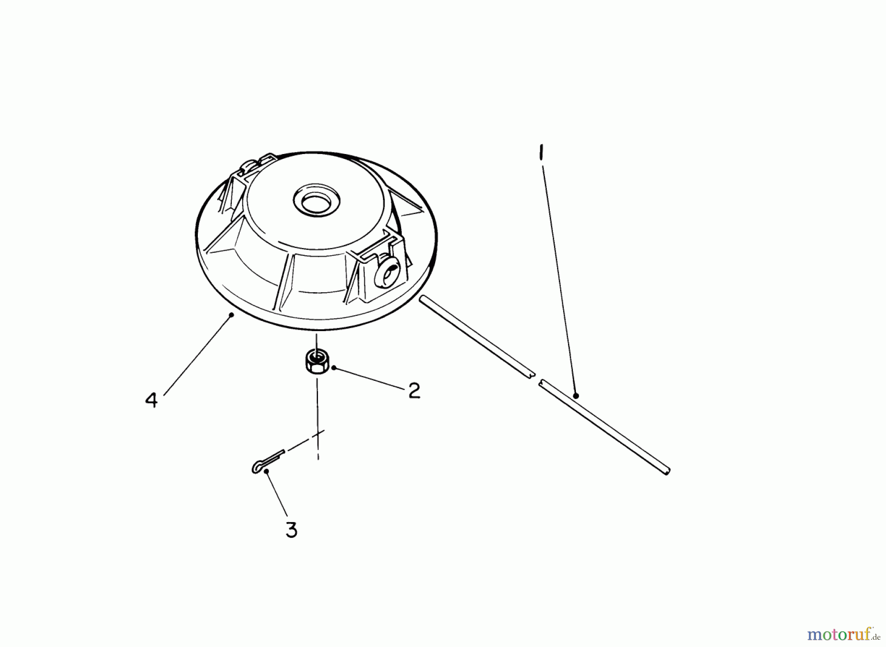  Toro Neu Trimmers, String/Brush 51655 (TC 3110) - Toro TC 3110 Gas Trimmer, 1991 (1000001-1999999) NON-METALLIC FIXED LINE CUTTER HEAD (OPTIONAL)