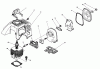 Toro 51660 (TC 3500) - TC 3500 Gas Trimmer, 1991 (1000001-1999999) Ersatzteile CYLINDER & MUFFLER ASSEMBLY