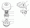 Toro 51660 (TC 3500) - TC 3500 Gas Trimmer, 1991 (1000001-1999999) Ersatzteile DUAL LINE TAP & TRIM HEAD NO. 46-2800 (OPTIONAL)