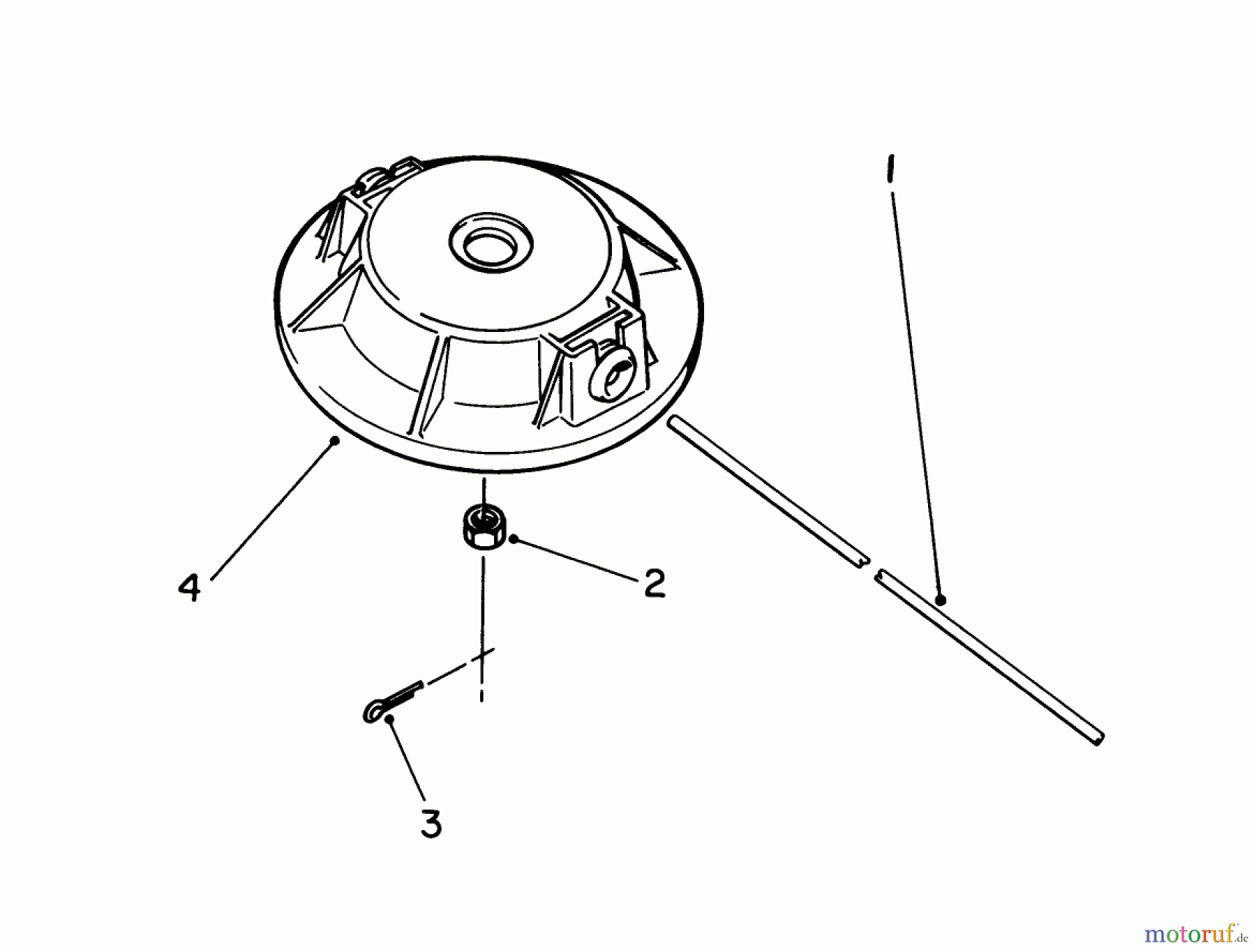Toro Neu Trimmers, String/Brush 51665 (TC 3510) - Toro TC 3510 Gas Trimmer, 1990 (0000001-0999999) FIXED LINE HEAD (OPTIONAL) #1