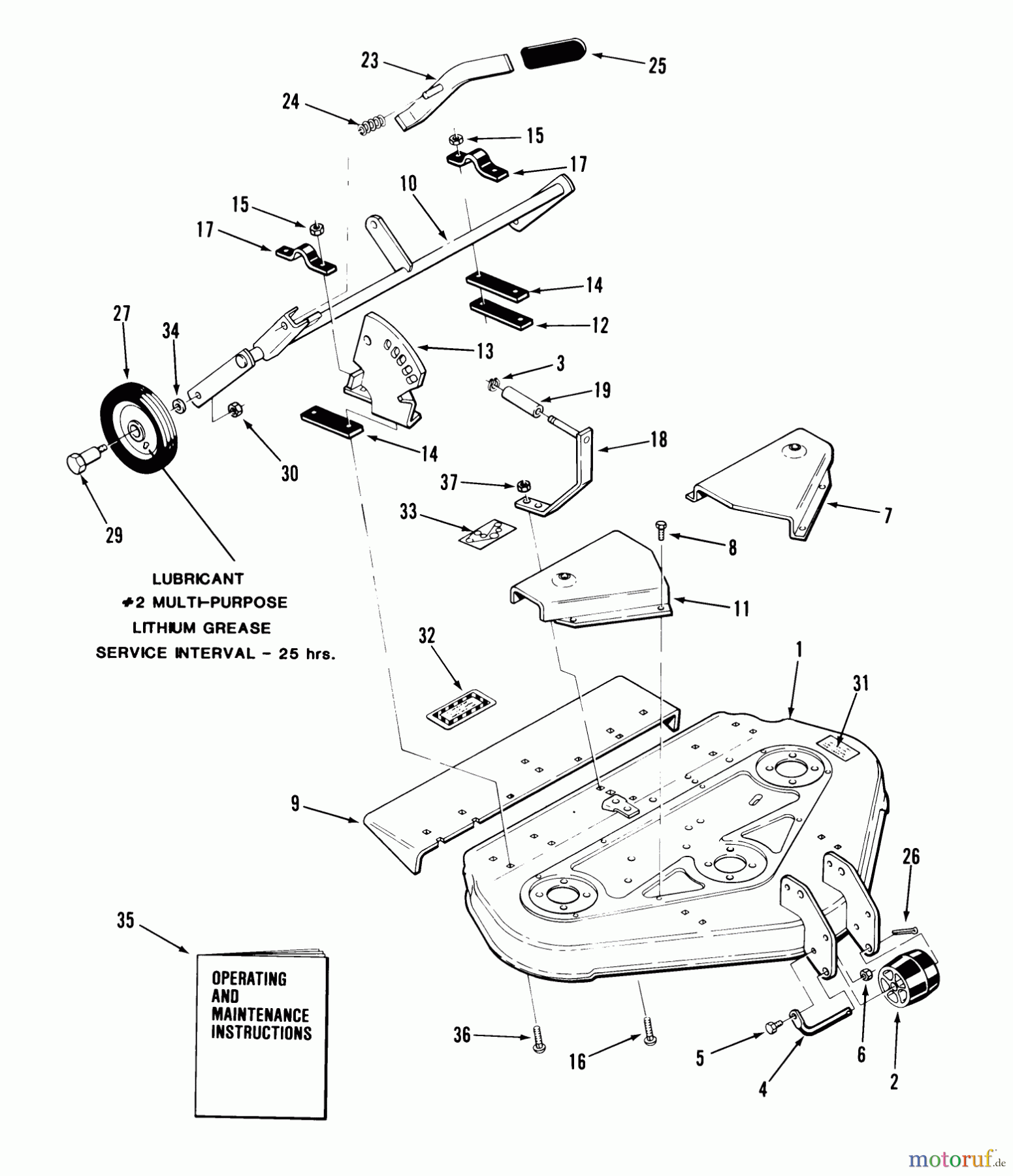 Toro Neu Mowers, Deck Assembly Only 05-42XR04 - Toro 42