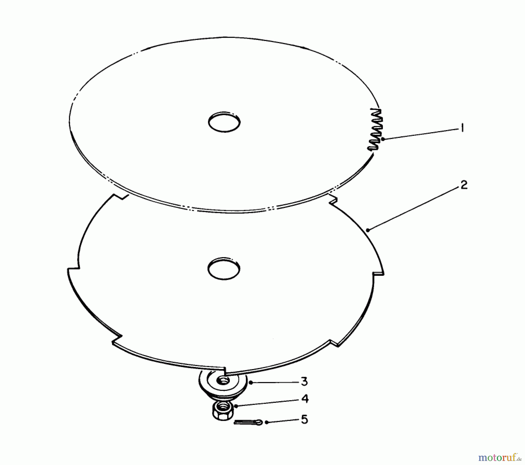 Toro Neu Trimmers, String/Brush 51665 (TC 3510) - Toro TC 3510 Gas Trimmer, 1990 (0000001-0999999) SAW BLADE AND BRUSH BLADE (OPTIONAL)