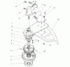 Toro 51665 (TC 3510) - TC 3510 Gas Trimmer, 1990 (0000001-0999999) Ersatzteile TRIMMER HEAD & GEAR BOX ASSEMBLY