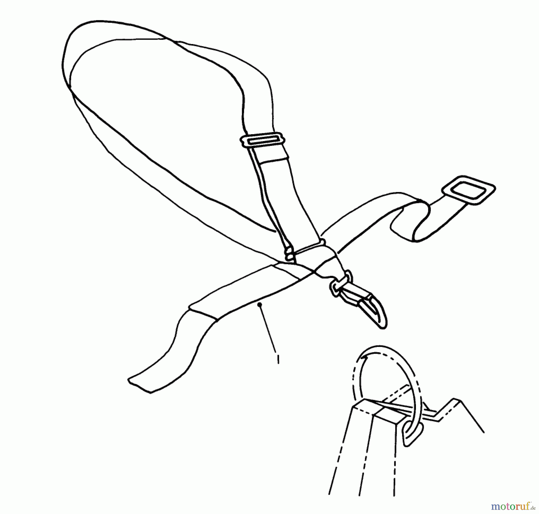 Toro Neu Trimmers, String/Brush 51665 (TC 3510) - Toro TC 3510 Gas Trimmer, 1991 (1000001-1999999) DELUXE SHOULDER/WAIST BELT HARNESS (OPTIONAL)