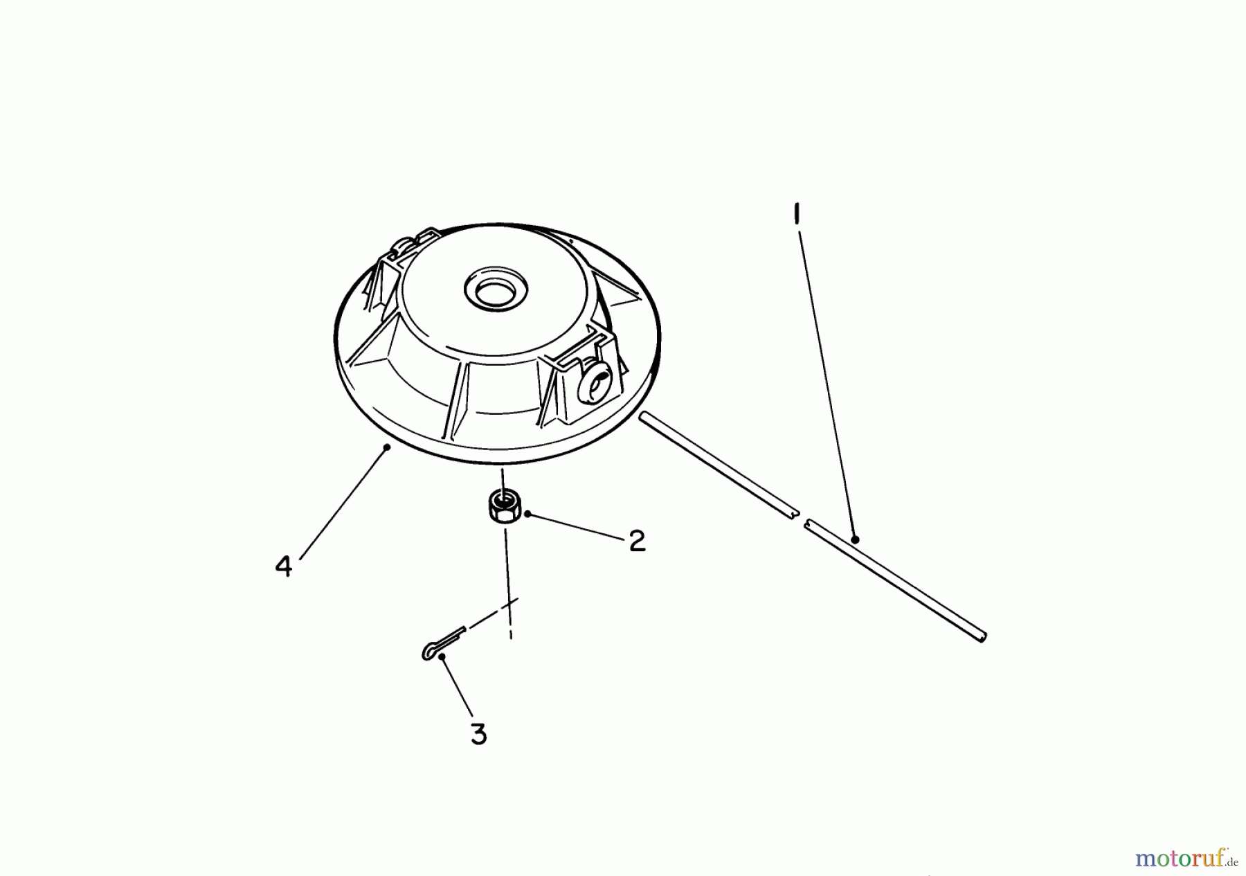 Toro Neu Trimmers, String/Brush 51675 (TC 5010) - Toro TC 5010 Gas Trimmer, 1991 (1000001-1999999) NON-METALLIC FIXED LINE CUTTING HEAD (OPTIONAL)