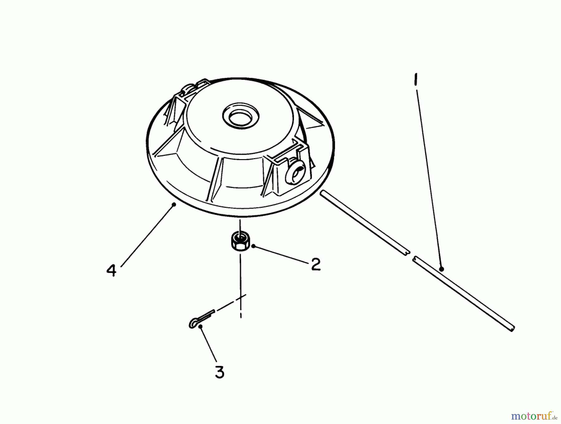  Toro Neu Trimmers, String/Brush 51675 (TC 5010) - Toro TC 5010 Gas Trimmer, 1992 (2000001-2999999) NON-METALLIC FIXED LINE CUTTER HEAD (OPTIONAL)