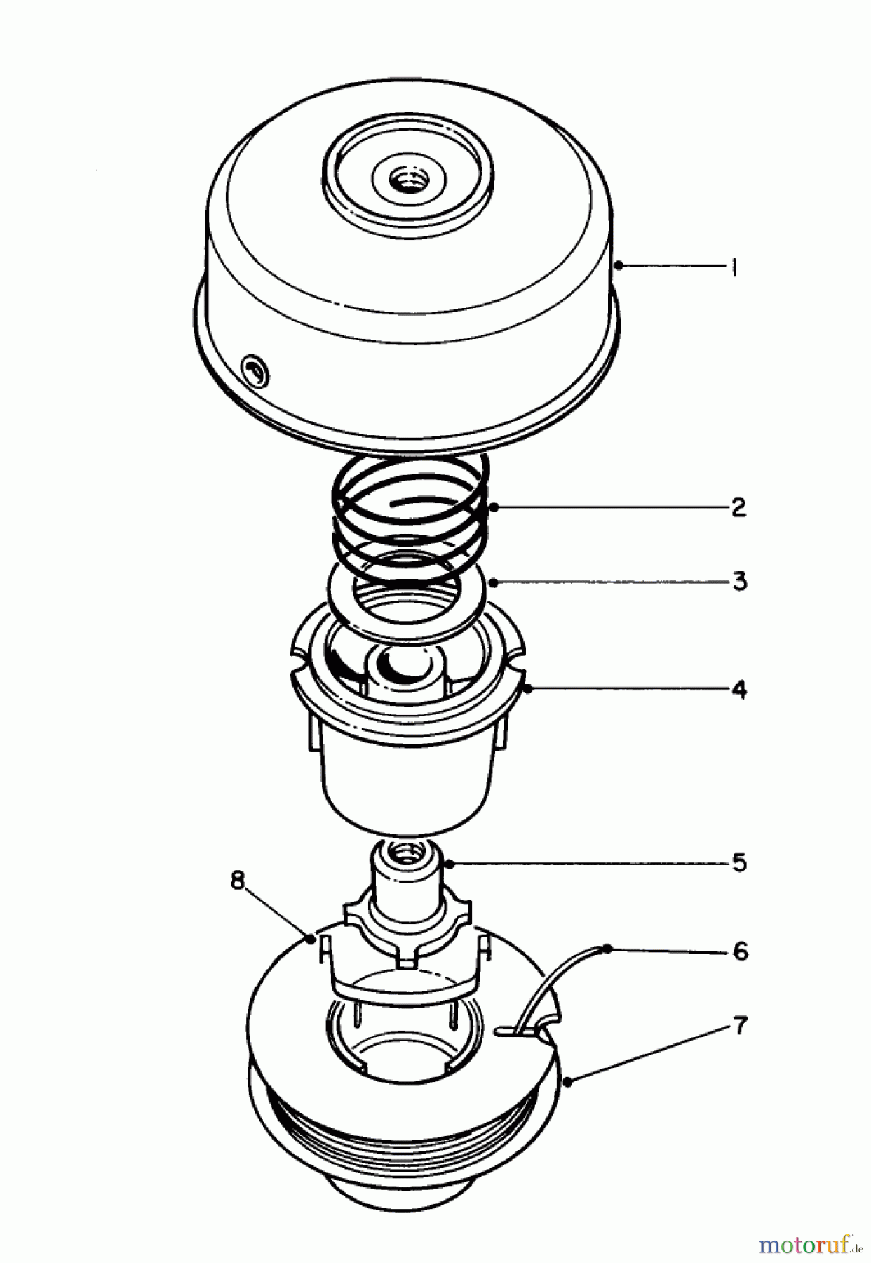  Toro Neu Trimmers, String/Brush 51675 (TC 5010) - Toro TC 5010 Gas Trimmer, 1992 (2000001-2999999) SINGLE LINE BUMP FEED CUTTER HEAD (OPTIONAL)