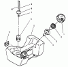 Toro 51675 (TC 5010) - TC 5010 Gas Trimmer, 1993 (39000001-39999999) Ersatzteile FUEL TANK ASSEMBLY